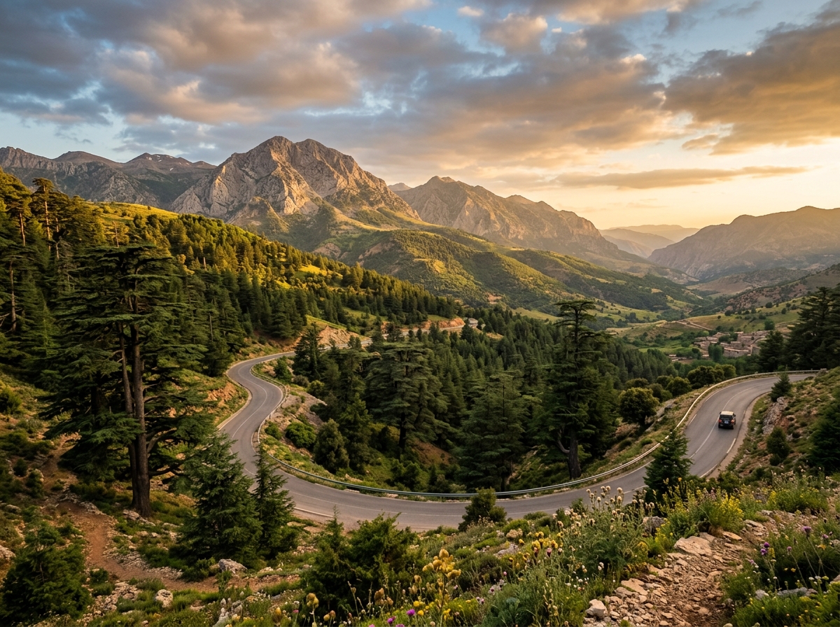 Forêt de cèdres et paysages de montagne à Azrou, Moyen Atlas